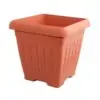 MIL000051 πλαστική τετράγωνη γλάστρα