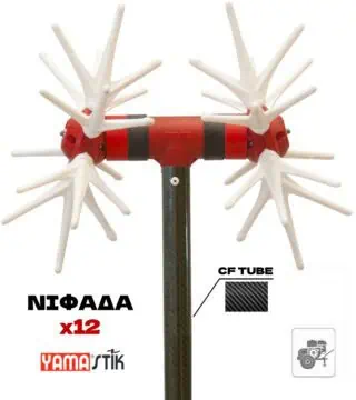 Ελαιοραβδιστικό Νιφάδα x12  2.2m/12-18V BRUSHLESS Ανθρακόνημα YAMASTIK.