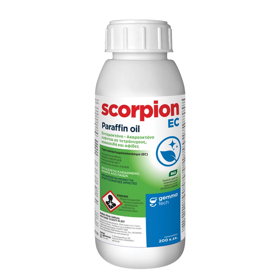 Scorpion EC Parrafin Oil Θερινός Πολτός 200ml GEMMA. 1 Scorpion EC Parrafin Oil Θερινός Πολτός 200ml GEMMA.